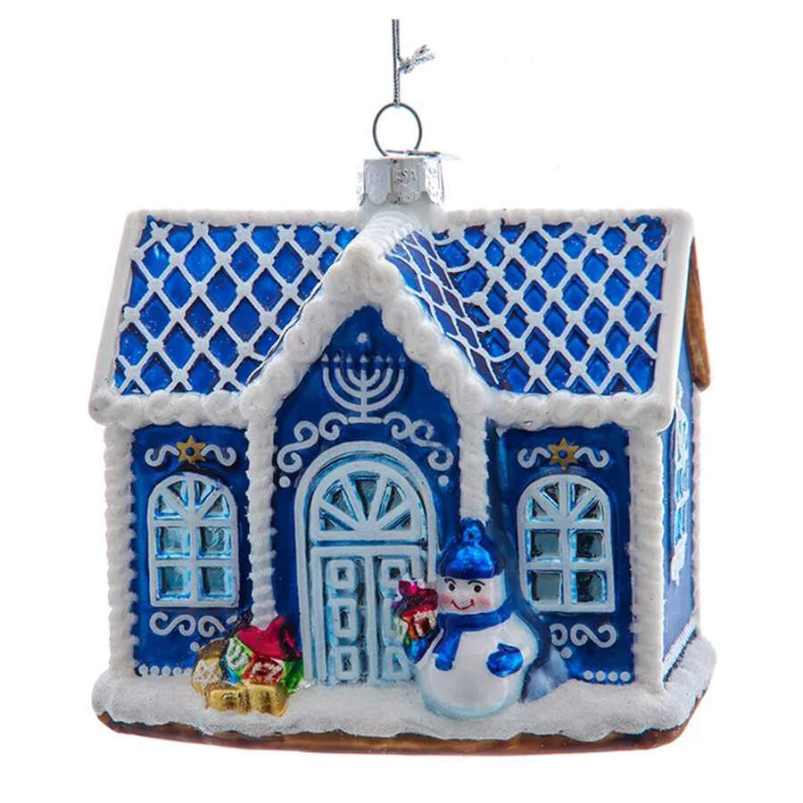 Hanukkah - Noble Gems Hanukkah House - Boxed by Kurt Adler-1