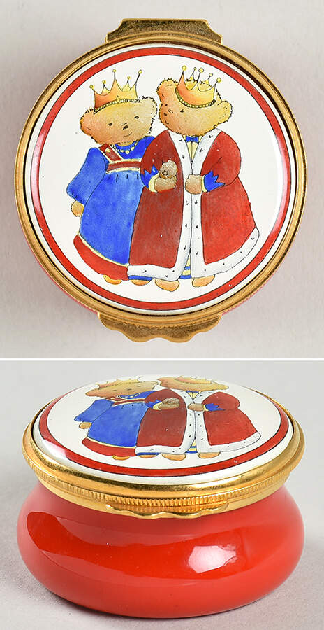 Kingsley Enamels Boxes Teddy Bears King And Queen - Boxed by Kingsley Enamels-1