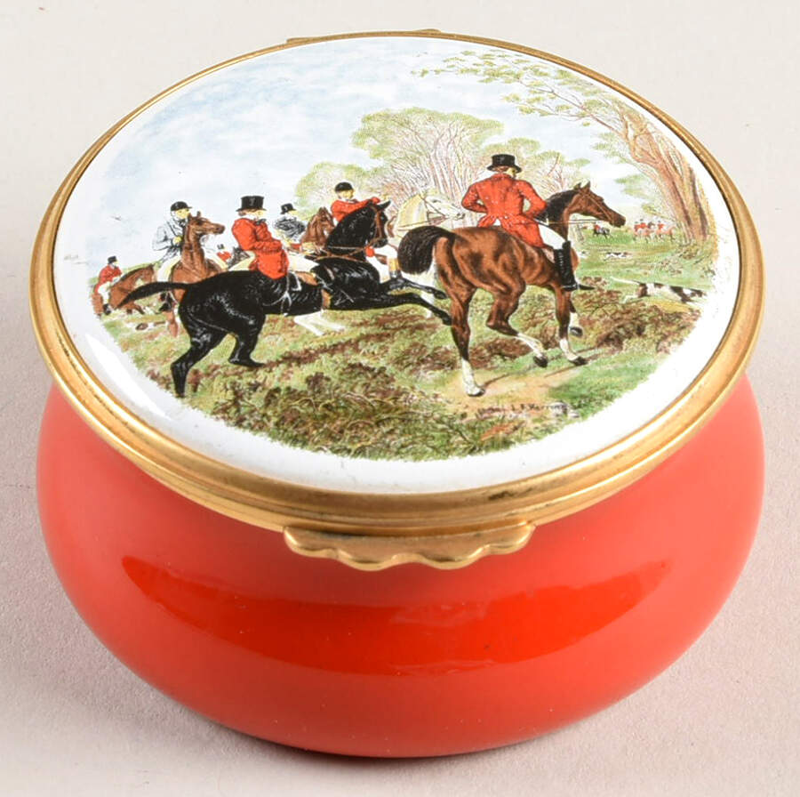 Kingsley Enamels Boxes Fox Hunt-Hunting Scene - No Box by Kingsley Enamels-1