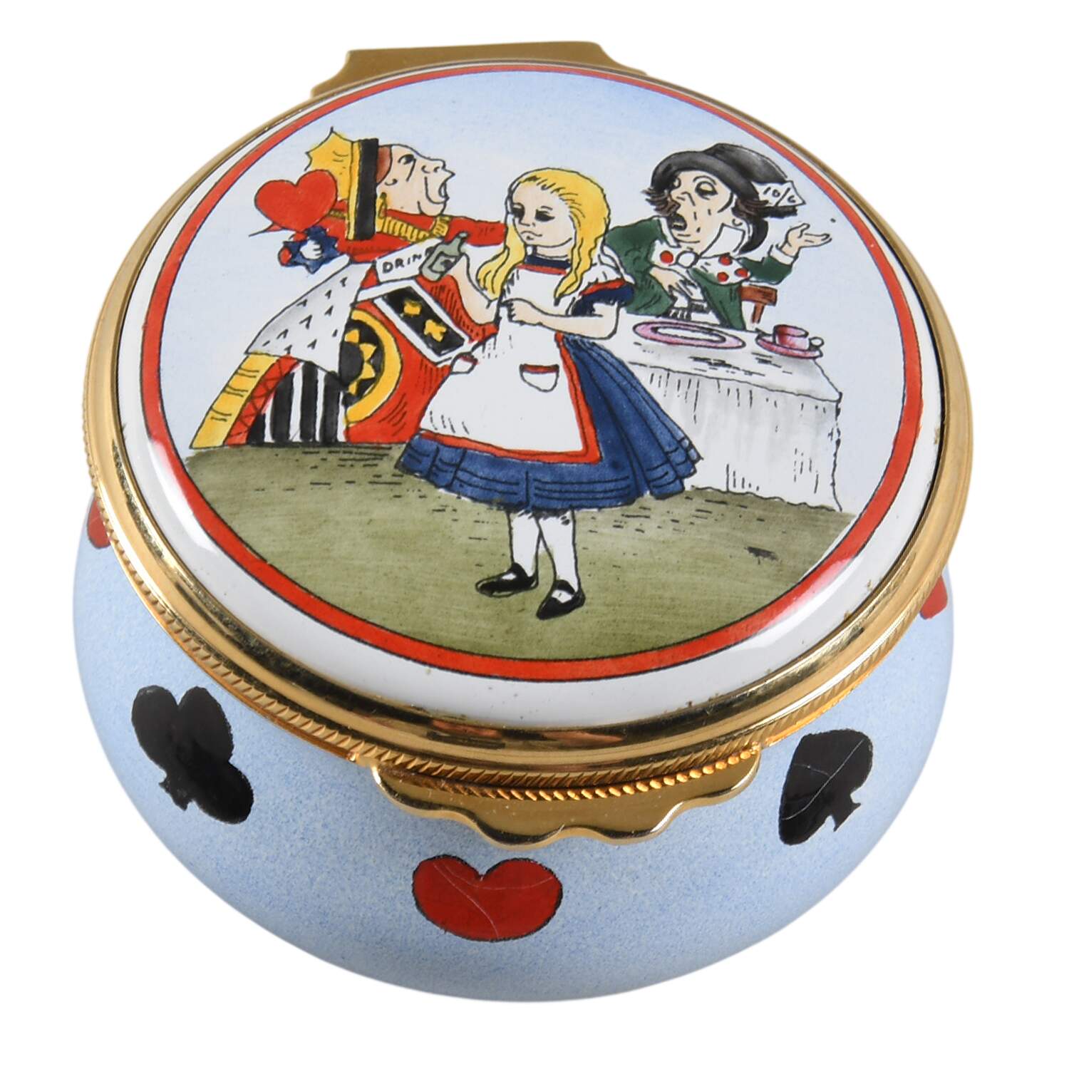 Kingsley Enamels Boxes Alice, Mad Hatter & Queen Of Hearts - Boxed by Kingsley Enamels-1
