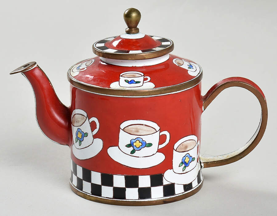 Enamel Teapots Coffee - No Box by Kelvin Chen-1