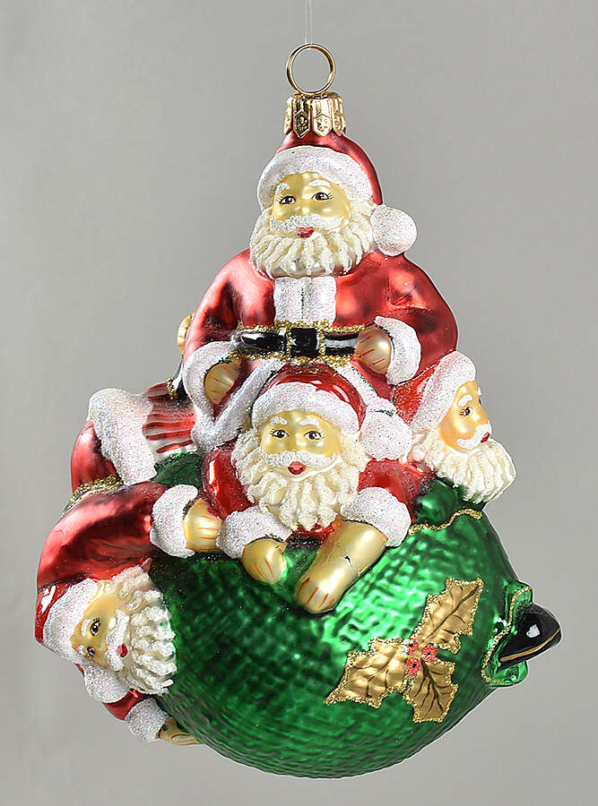 Santa Collection Santa Coming Out Of Sack - Boxed by Kurt Adler-1