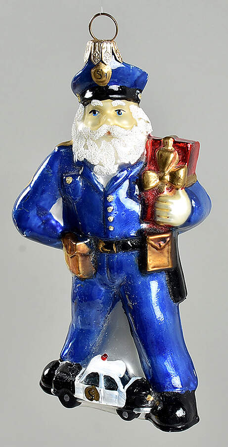 Santa Collection Policeman Santa - Boxed by Kurt Adler-1