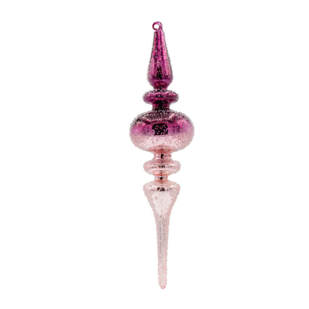 Holiday Cheer Pink Ombre Finial - No Box by Kat & Annie-1