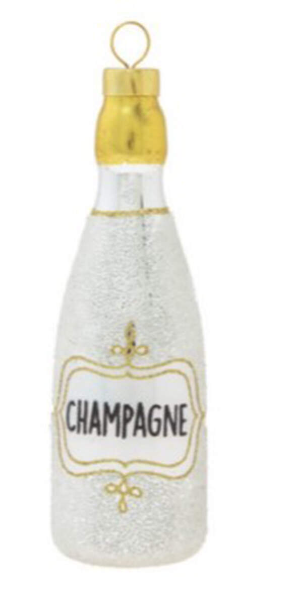 Brilliant Brights Silver Luxe Champagne Bottle - No Box by Kat & Annie-1