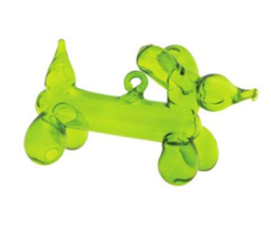 Brilliant Brights Translucent Green Balloon Dog - No Box by Kat & Annie-1