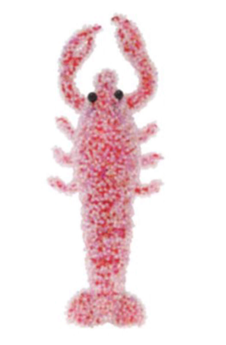 Festive Blues Beaded Lobster - No Box by Kat & Annie-1