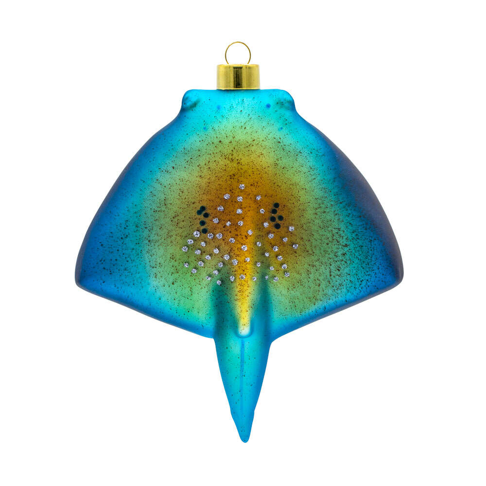 Festive Blues Striking Sting Ray - No Box by Kat & Annie-1