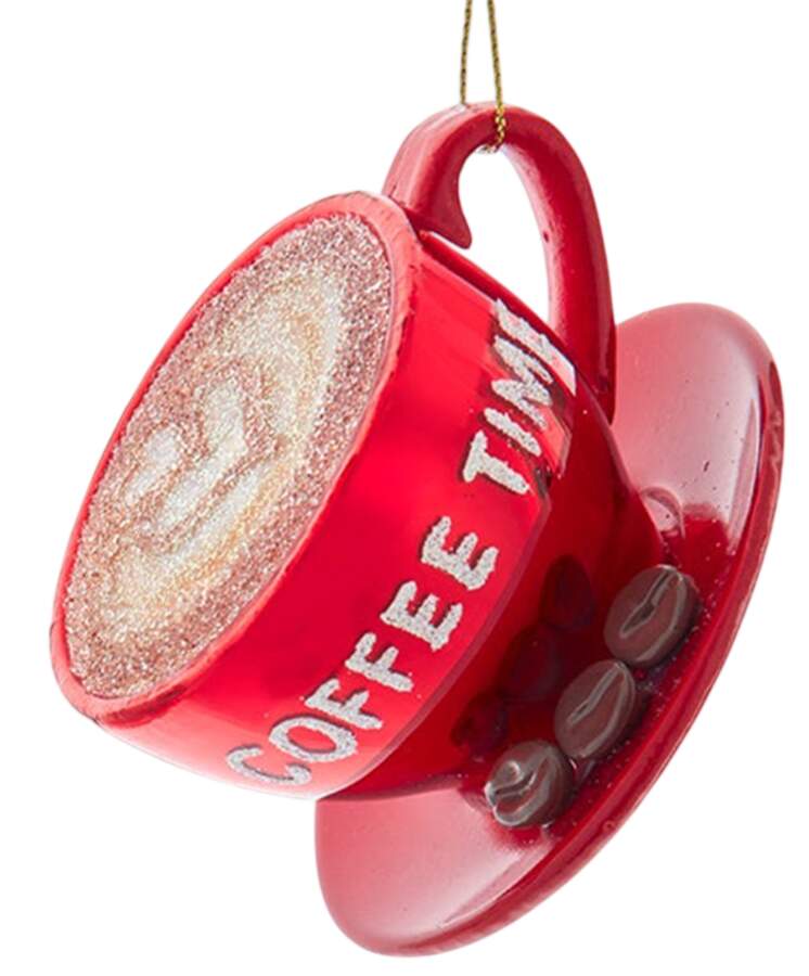 Food Gourmet Coffee Time Cup-Red - No Box 45b by Kurt Adler-1