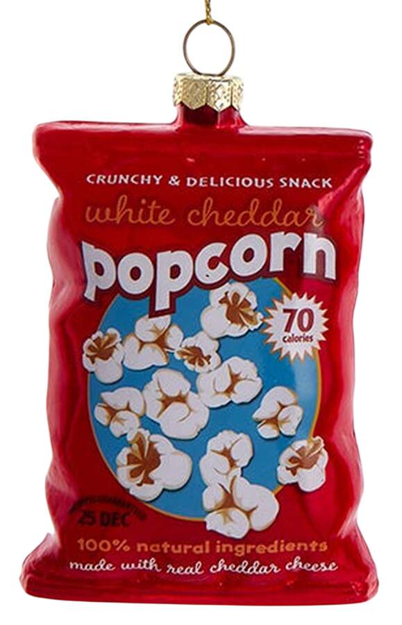 Food Gourmet White Cheddar Popcorn Bag - No Box by Kurt Adler-1