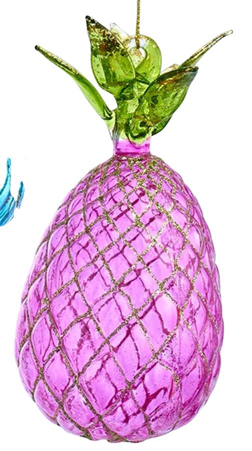 Food Gourmet Pineapple-Dark Pink - No Box by Kurt Adler-1