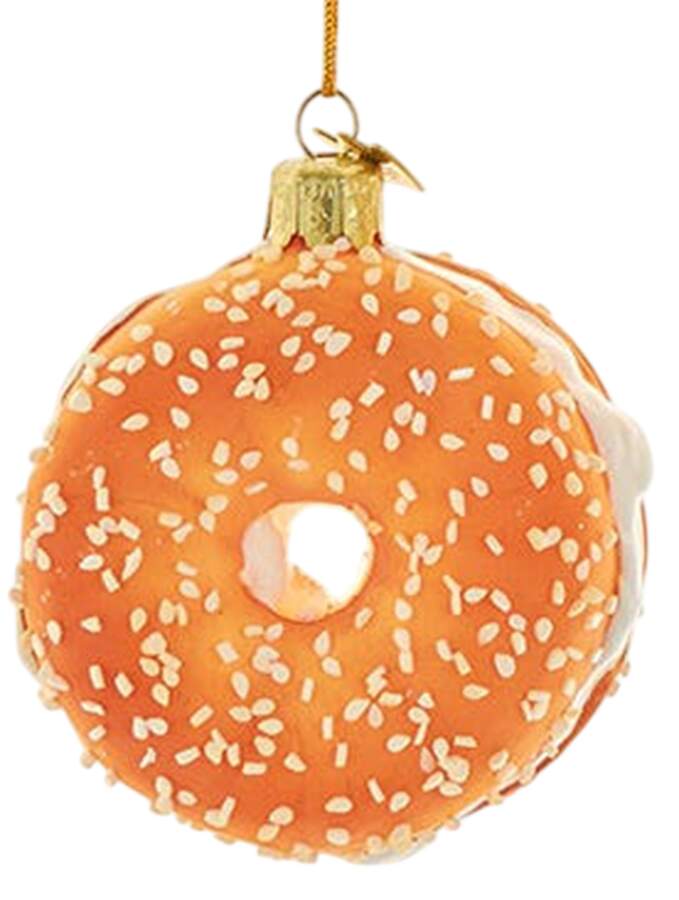 Food Gourmet Sesame Bagel - No Box by Kurt Adler-1