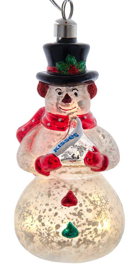 Hershey's Ornaments Usb Lit Snowman With Kiss - No Box by Kurt Adler-1