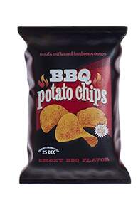 Food Gourmet Snack Bag-Bbq Potato Chips - No Box by Kurt Adler-1