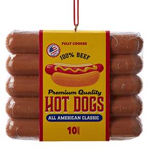 Food Gourmet Package Of Hot Dogs - No Box by Kurt Adler-1