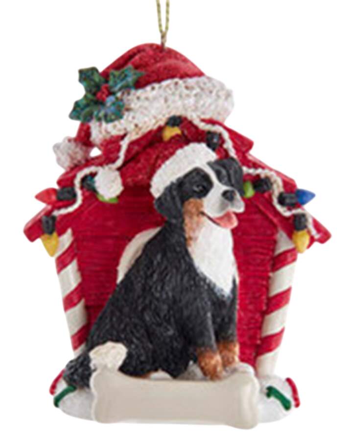 Dog Breeds in Doghouses Bernese Mountain Dog - No Box by Kurt Adler-1