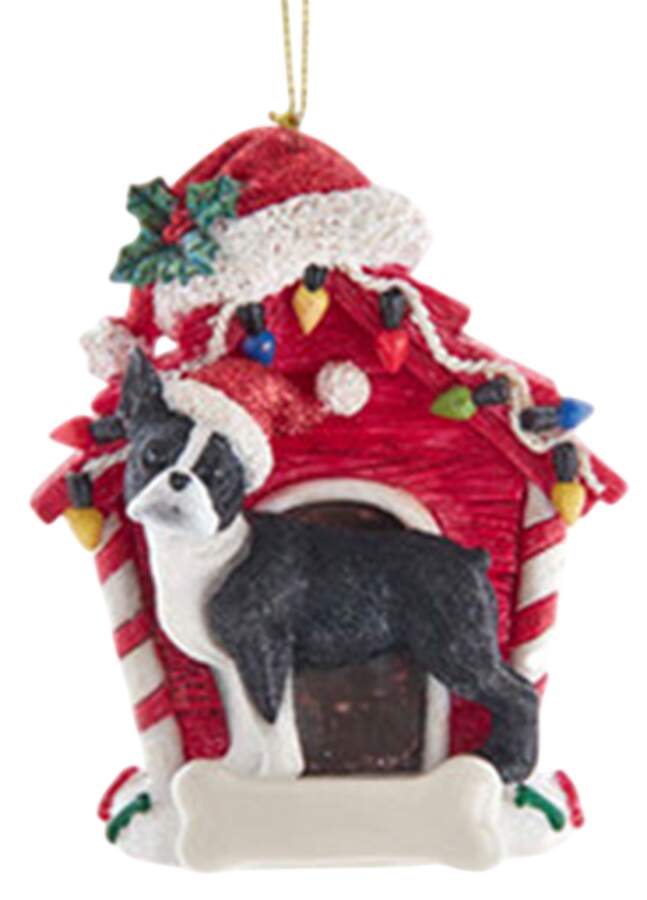 Dog Breeds in Doghouses Boston Terrier - No Box by Kurt Adler-1