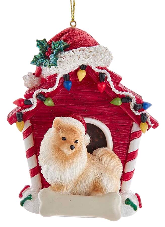 Dog Breeds in Doghouses Pomeranian - No Box by Kurt Adler-1