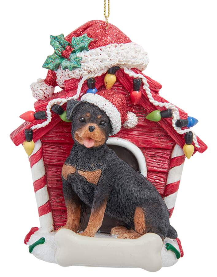 Dog Breeds in Doghouses Rottweiler - No Box by Kurt Adler-1