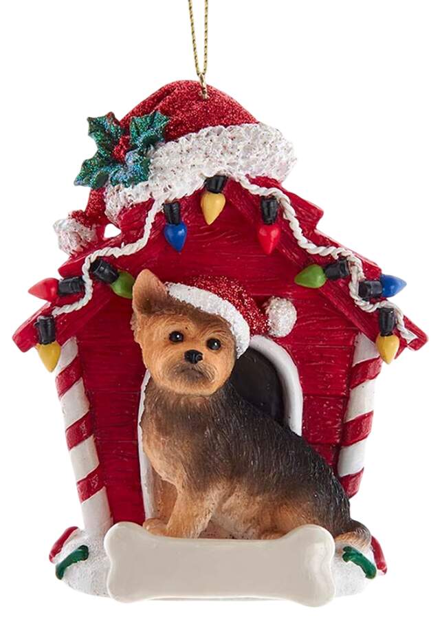 Dog Breeds in Doghouses Yorkshire Terrier - No Box by Kurt Adler-1
