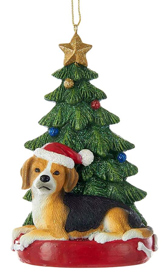 Pet Breeds with Christmas Trees Beagle - No Box by Kurt Adler-1