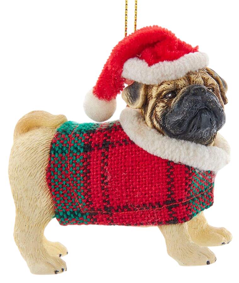 Dog Breeds with Sweaters Pug - No Box by Kurt Adler-1