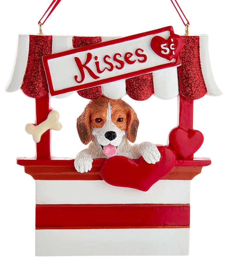 Dog Breeds in Kissing Booths Beagle - No Box by Kurt Adler-1