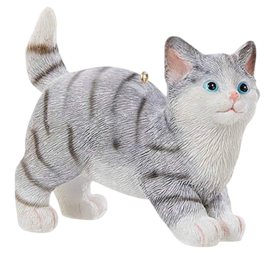 Pet Parade (Resin) Gray Tabby Kitten - No Box 70b by Kurt Adler-1