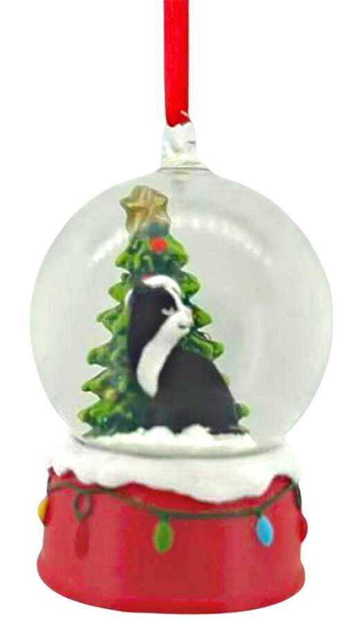 Pet Parade (Resin) Cat & Christmas Tree Snowglobe - No Box by Kurt Adler-1