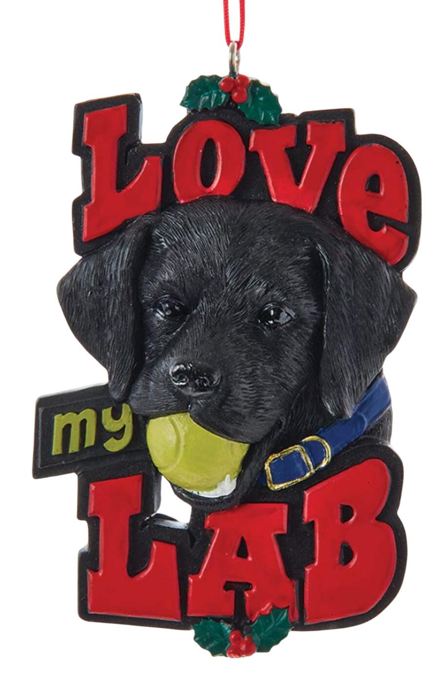 Pet Parade (Resin) Love My Lab - No Box by Kurt Adler-1