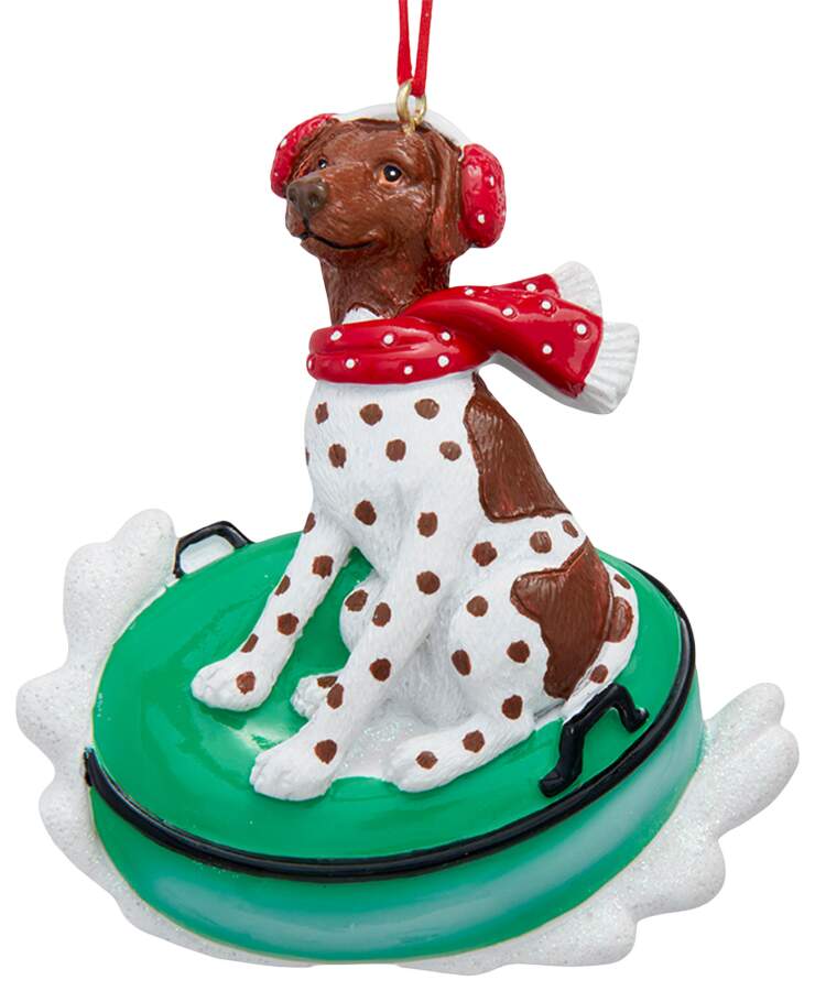 Dog Breeds on Snow Tubes German Shorthaired Pointer - No Box by Kurt Adler-1
