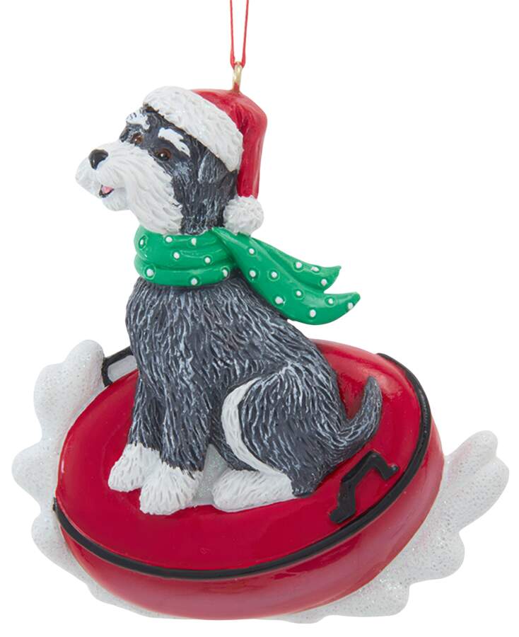 Dog Breeds on Snow Tubes Schnauzer - No Box by Kurt Adler-1