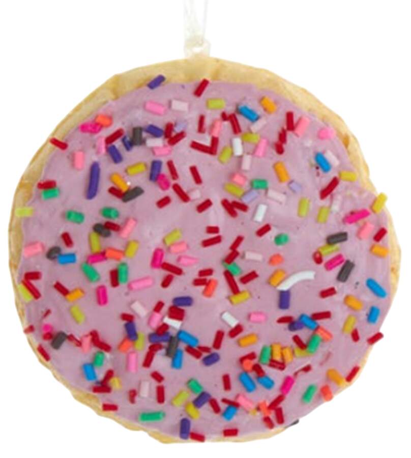 Santa's Cookie Bakery Sprinkle Cookie-Purple Icing - No Box by Kurt Adler-1