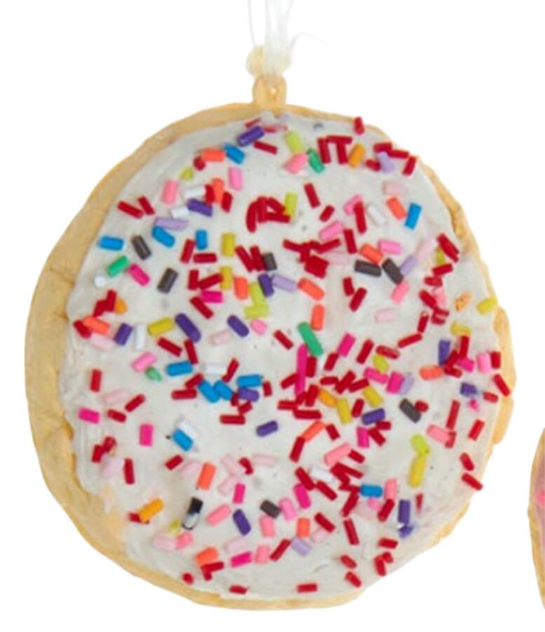 Santa's Cookie Bakery Sprinkle Cookie-White Icing - No Box 53a by Kurt Adler-1