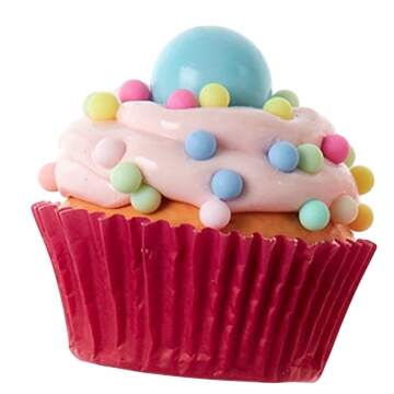 Santa's Cookie Bakery Blue Bubblegum Cupcake - No Box 99 A by Kurt Adler-1