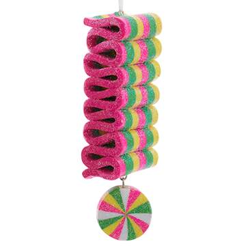 Santa's Cookie Bakery Neon Ribbon Candy Style B - No Box Nb92b by Kurt Adler-1