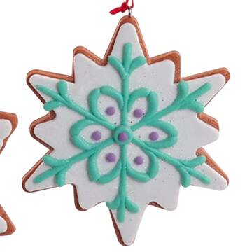 Santa's Cookie Bakery Green Pastel Star Cookie - No Box by Kurt Adler-1