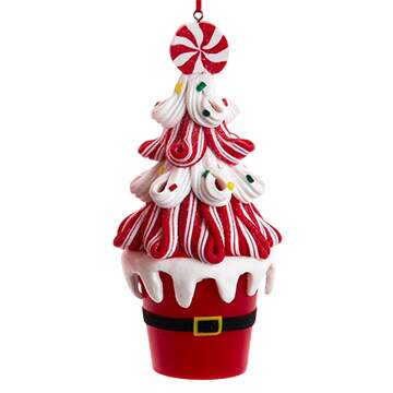 Santa's Cookie Bakery Candy Swirl Santa Tree Style C - No Box 82c by Kurt Adler-1
