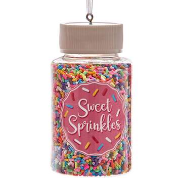 Santa's Cookie Bakery Sweet Sprinkles Jar - No Box 78b by Kurt Adler-1