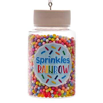Santa's Cookie Bakery Rainbow Sprinkles Jar - No Box 78a by Kurt Adler-1