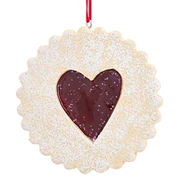 Santa's Cookie Bakery Linzer Tart With Heart - No Box 73b by Kurt Adler-1