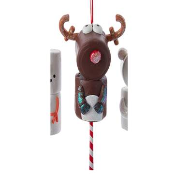Santa's Cookie Bakery Marshmallow Reindeer Lollipop - No Box Nb71b by Kurt Adler-1
