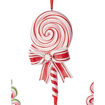 Santa's Cookie Bakery Peppermint Candy Lollipop- B - No Box by Kurt Adler-1