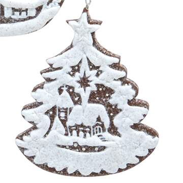 Santa's Cookie Bakery Tree Shape Iced Cookie - No Box by Kurt Adler-1