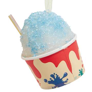 Santa's Cookie Bakery Blue Shaved Ice With Straw - No Box by Kurt Adler-1