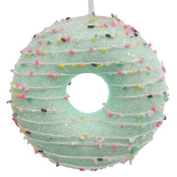 Santa's Cookie Bakery Striped Blue Donut - No Box by Kurt Adler-1