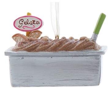 Santa's Cookie Bakery Chocolate Gelato Tub - No Box by Kurt Adler-1