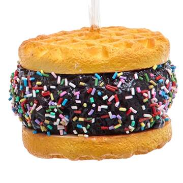 Santa's Cookie Bakery Waffle Ice Cream Sandwich- B - No Box 129a by Kurt Adler-1