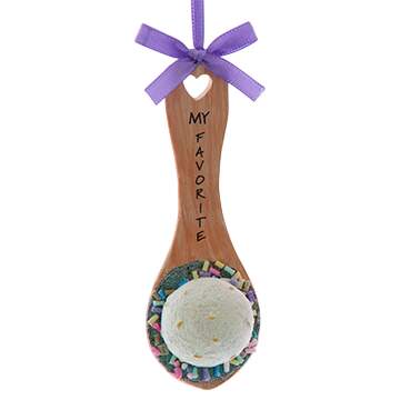 Santa's Cookie Bakery Ice Cream Scoop-Purple Ribbon - No Box by Kurt Adler-1