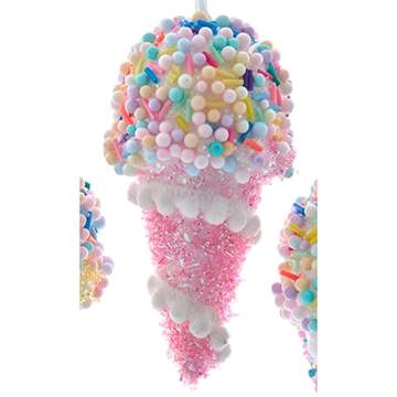 Santa's Cookie Bakery Mini Pink Pastel Ice Cream - No Box by Kurt Adler-1